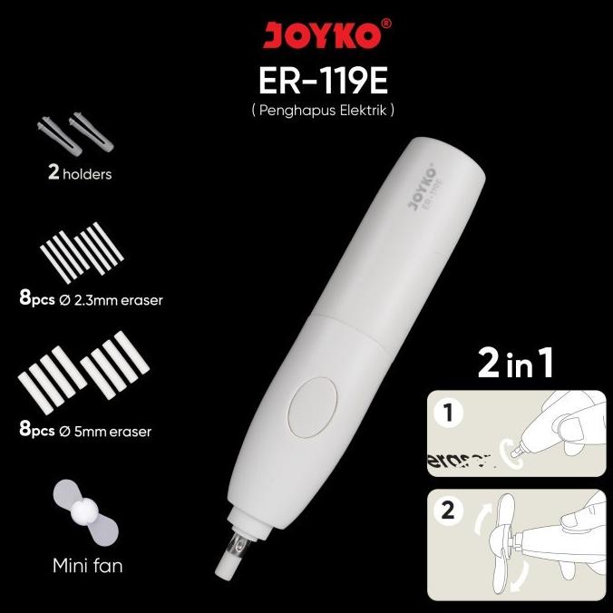 

Miliki Penghapus Elektrik & Kipas Angin - Electric Eraser JOYKO ER-119E ORI ,.