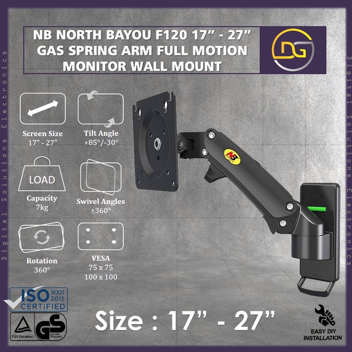 [Ori] Bracket Monitor 17 19 22 24 27 Inch Bracket Monitor Dinding Fleksibel Diskon