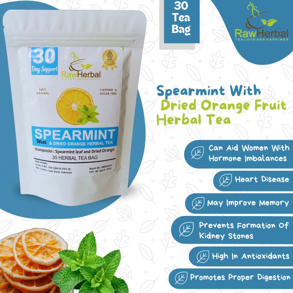 

Baru Spearmint Orange Tea Spearmint Leaf & Dried Orange - 30 Tea Bag