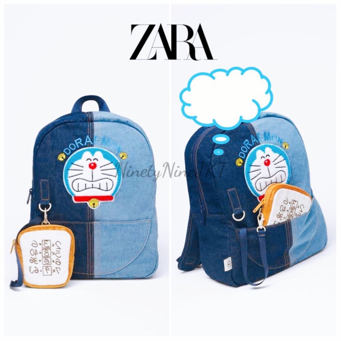 [Original] Tas Ransel Anak Zara X Doraemon Fujiko Pro Kids Backpack Bag Lucu Terbatas
