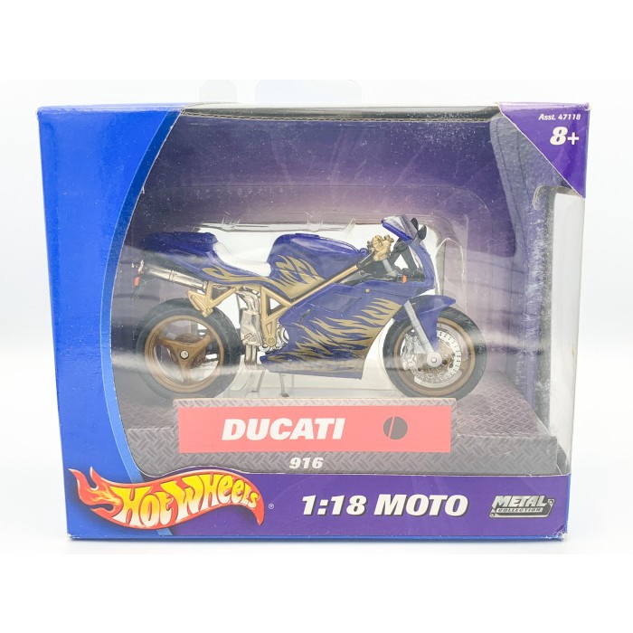 ✅COD Scale 18 Diecast Hotwheels Moto Ducati 916 Limited