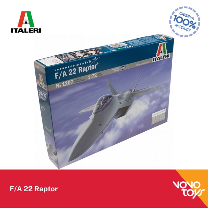 ✅COD Model Kits Pesawat F-22 Raptor F/A22 By Italeri 1/72 Limited