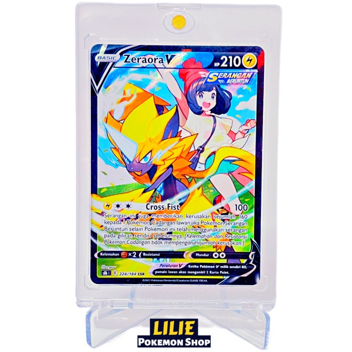 ✅COD Zeraora V Csr S8B - Pokemon Tcg Indonesia Berkualitas