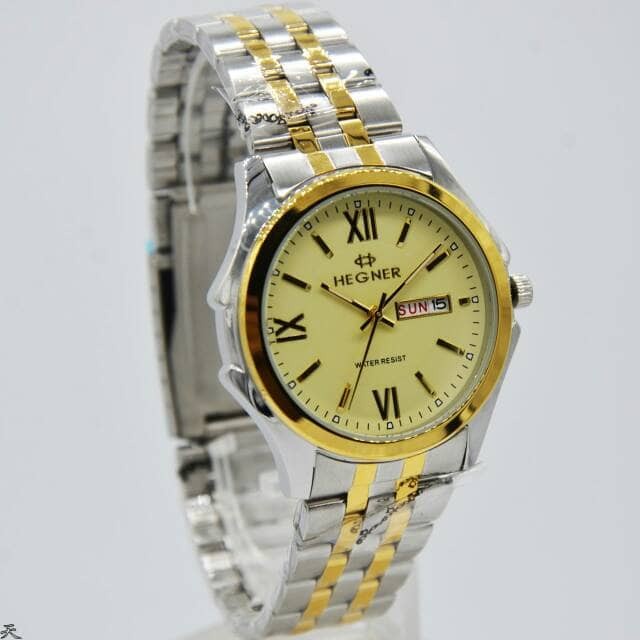 ✅New Ori Jam Tangan Pria / Cowok Hegner 8001Mgc Yellow Terbatas