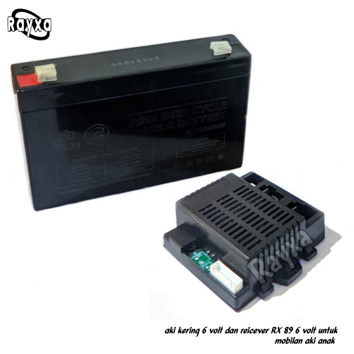 ✅New Aki Mainan Anak Mobil Aki Pmb 6V7Ah Dan Ic Signal Rx89 6Volt Reicever Limited