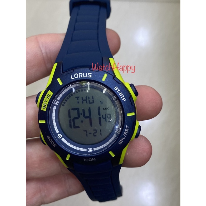 ✅New Ori Watchhappy Lorus R2365Mx9 R2365Mx R2365Mx-9 Rubber Dark Blue Original Terbaru