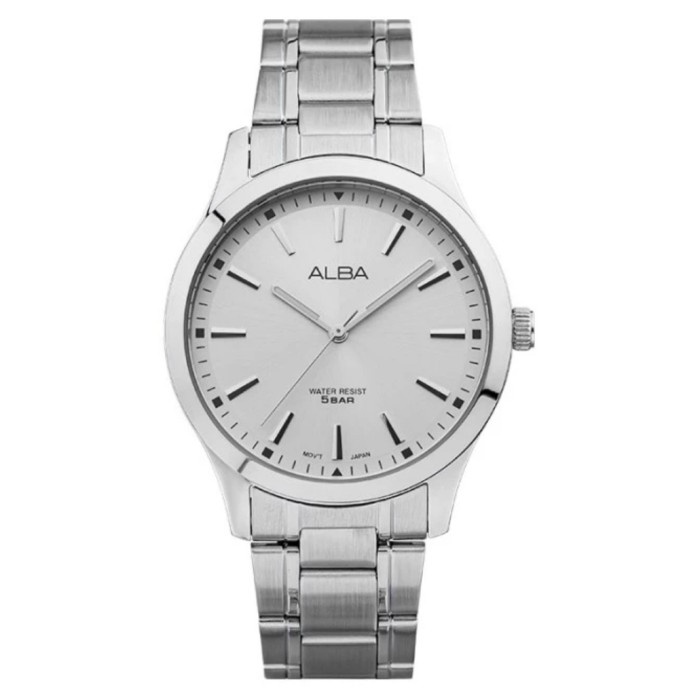 ✅New Ori Alba Pria Arx017X1 Arx017 Quartz Silver White Dial Terbaru