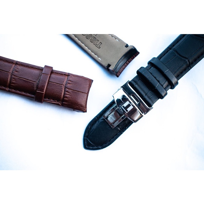 ✅New Ori Tali Strap Jam Tangan Kulit Tissot 1583 22Mm Leathers Diskon