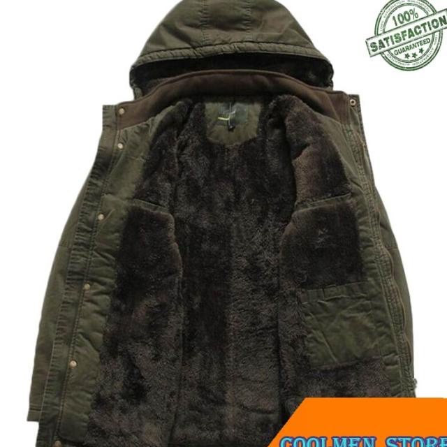 Jaket Parka Pria Original Import Winter Jacket Men Casual Thick Velvet