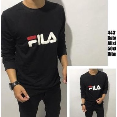 Baju Kaos Pria Lengan Panjang Jaket Sweater Hoodie Jumbo Polos