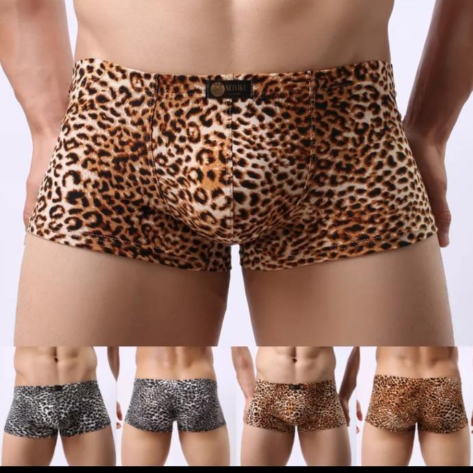 underwear men boxer leopard / celana dalam pria motif macan