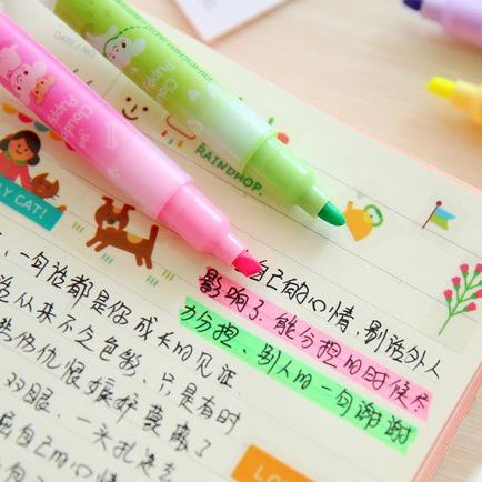 

Hot Sale Highlighter set isi 6 cloud puppy / spidol marker !