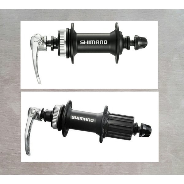 [Baru] Shimano Front And Rear Hub Alivio M435 32 Hole Cl-Disc Black Limited
