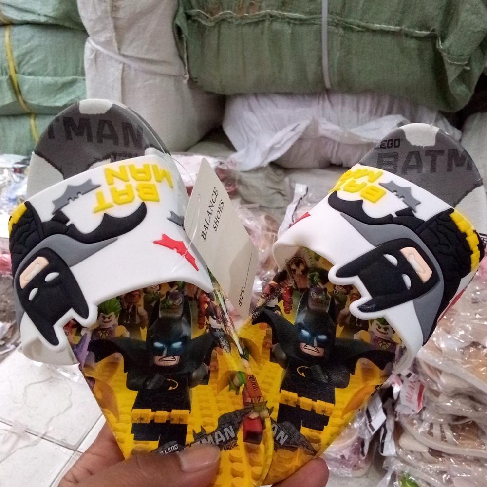 Cod Sandal Selop Anak Badman Anak Laki-Laki/Sandal Kekinian Karakter Batman S-6088-X1 Murah