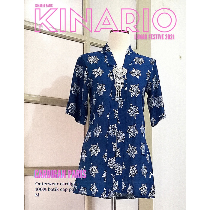 [COD] Outer Batik Wanita Kinario Outerwear Batik Cap Godong Kates Cirebon Terbatas