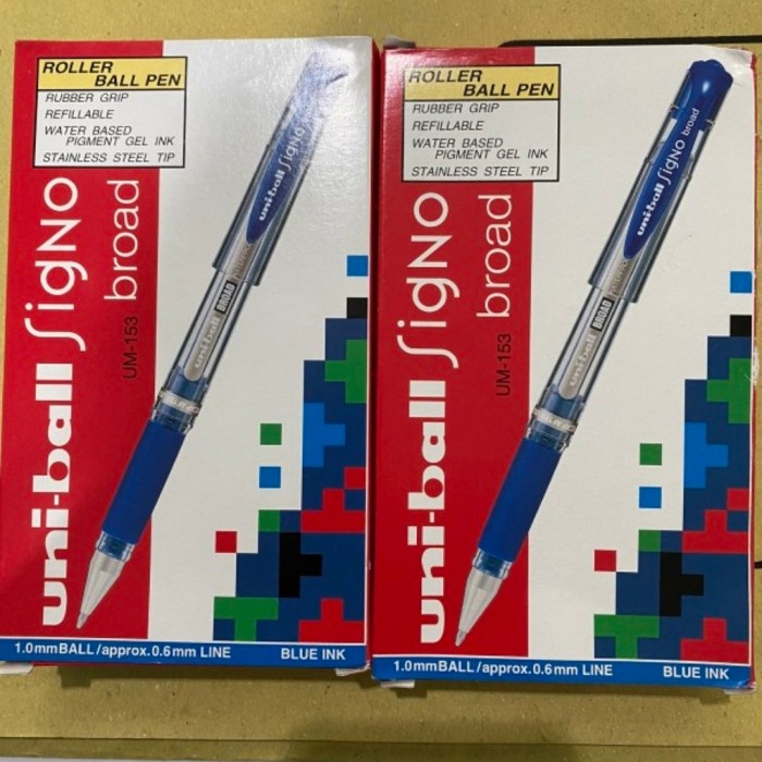 

pulpen uniball signo broad 1.0 pen uni ball signo pigment ink 12pen