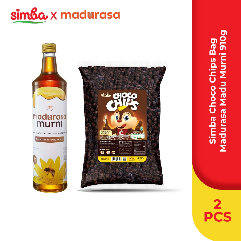 

1 Cereal Simba Choco Chips Bag 950 Gr & 1 Madurasa Botol Murni 910Gr