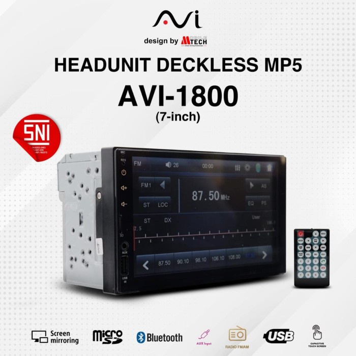 ✅Sale Double Din Deckless Dhd 4300 Mirrorlink Terbaru