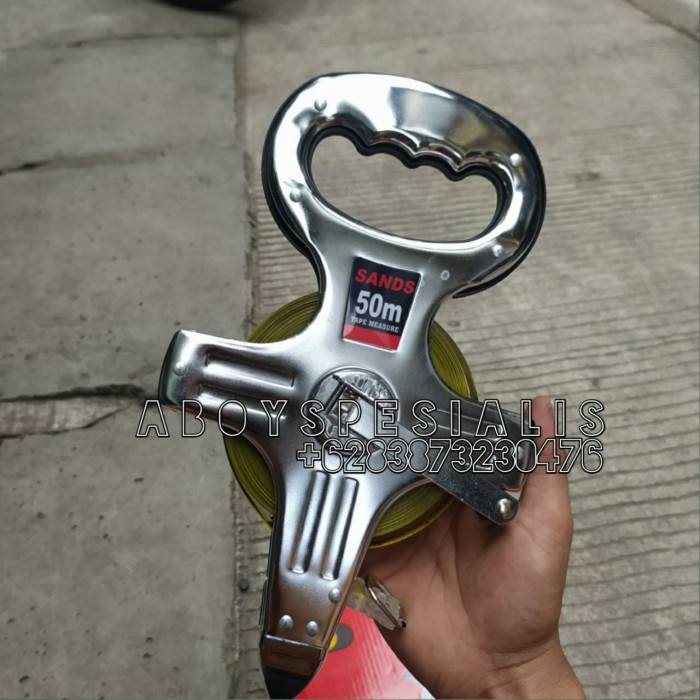 [Original] Termurah Meteran Stainless Meteran Plat Tancap Tanah 50 Meter Sands Limited
