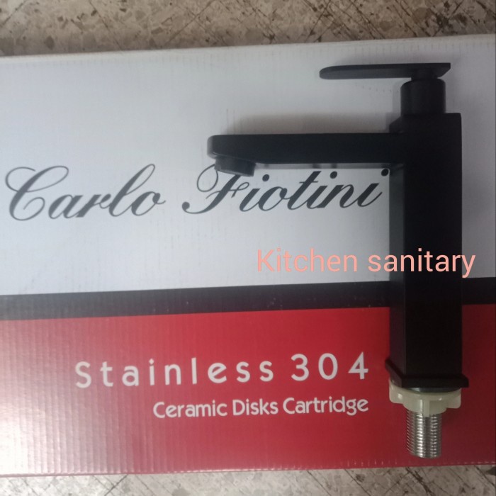 [Original] Kran Wastafel Hitam Carlo Fiotini / Carlo Fiotini Kran Cuci Tangan Berkualitas