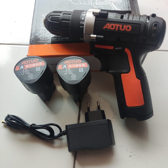 ✅COD Bor Portable 12V Bor Tangan Lengkap Dengan 2 Buah Batrai Bor Batrai Limited