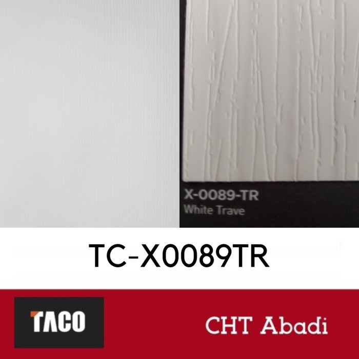 ✅Baru Taco Hpl White Trave X 0089 Tr-Tiero Series Terbatas