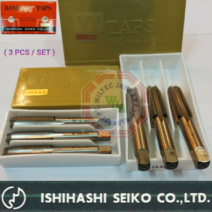 ✅New Hand Tap M10 X 0.75 Hss Ishihashi Seiko Japan Terbatas