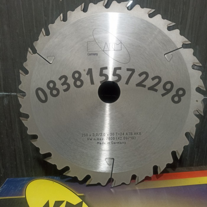 ✅COD Mata Gergaji Kayu 10 Inch X 24T Akm Circular Saw Mata Belah Kayu 10 Diskon