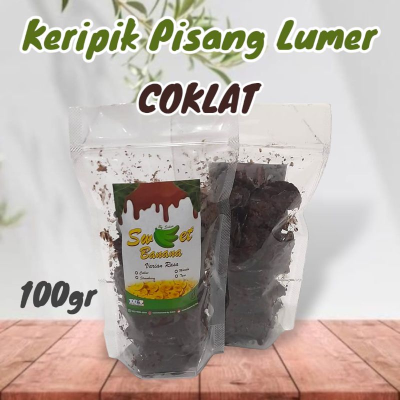 

Keripik Pisang Coklat Lumer SiDea Rasa Coklat Pouch Netto 100 Gram