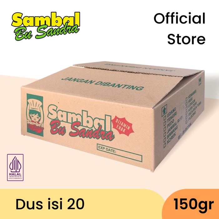 

Sambal Bu Sandra ( Dus Isi 20 Pcs )