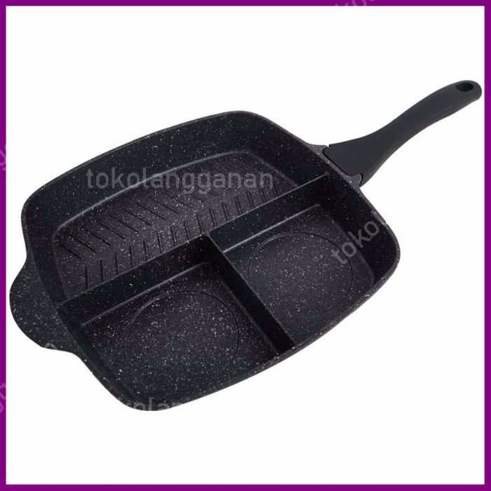 ✅Ready Cooking Color Onyx Wajan Panggang 3 In 1 Terbaru