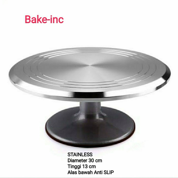 

✅Original [Bake-Inc] Meja Putar Stainless Anti Slip Berkualitas