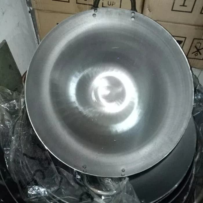 ✅Ready Wajan/Kuali Baja 50Cm Plat Baja Putih Diskon