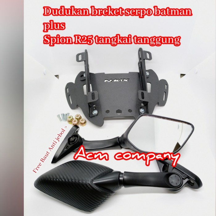 ✅Sale Spion Variasi Nmax 155 Old Spion R25 Tanggung Plus Breket Batman Limited
