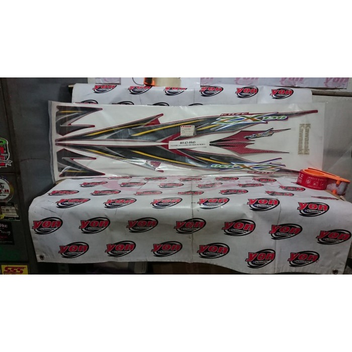 ✅Termurah Striping Label 40143-0845 Pattern Set Mark Red Kawasaki Zx130 Diskon