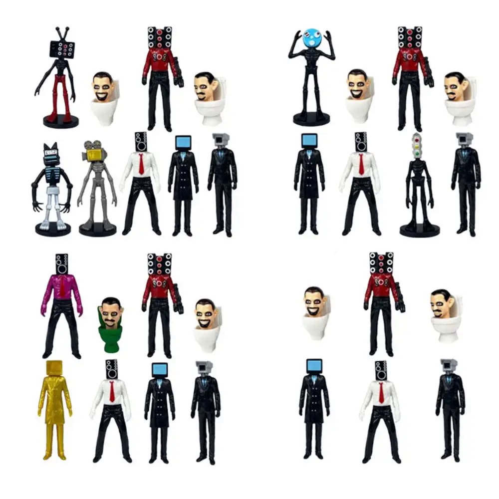 Baru Skibidi Toilet Pria Kamera Figure TV Man Speaker Pria Model Cameraman Action Figure Dekorasi PV