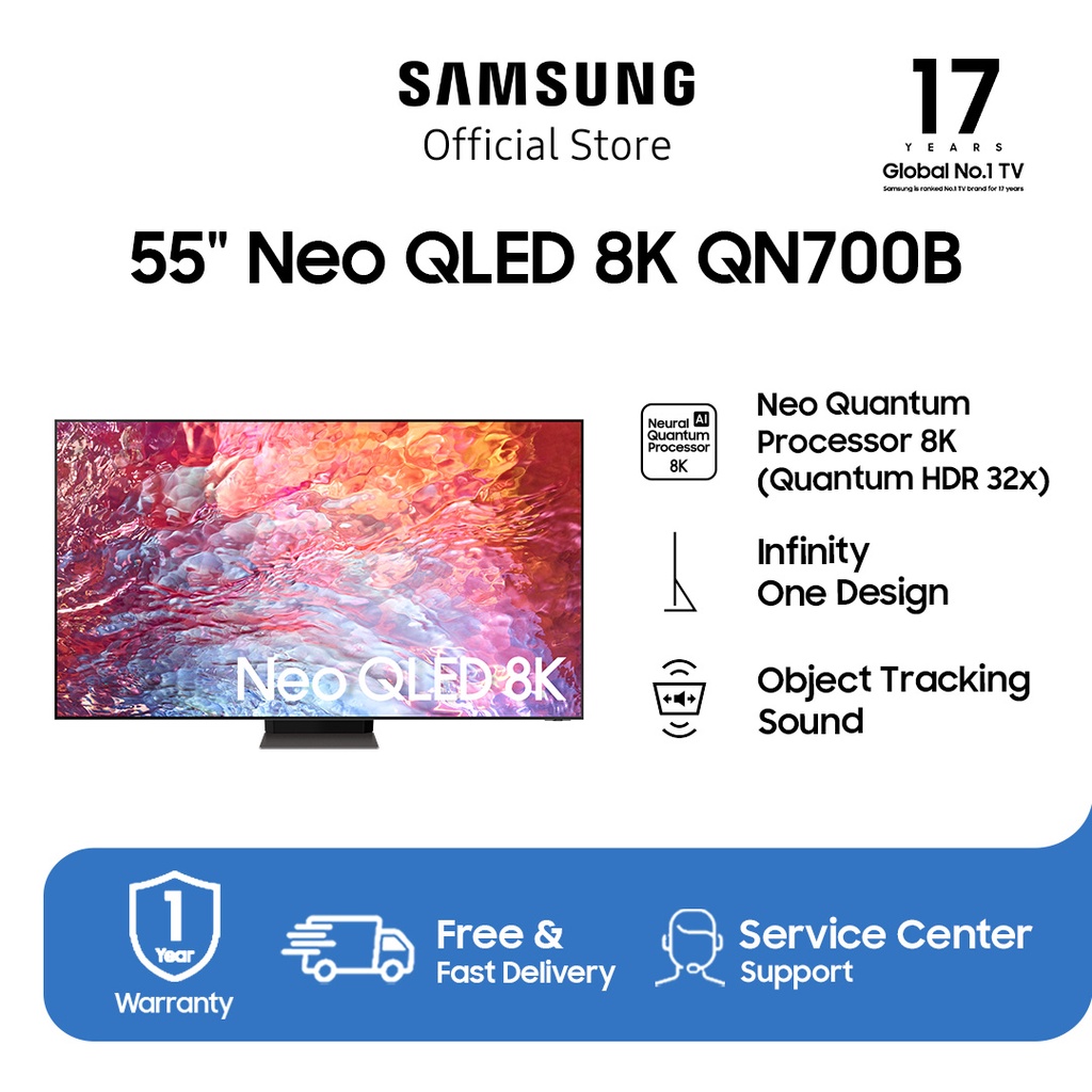 Samsung Smart TV 55 inch Neo QLED 8K QN700B Quantum Matrix Technology