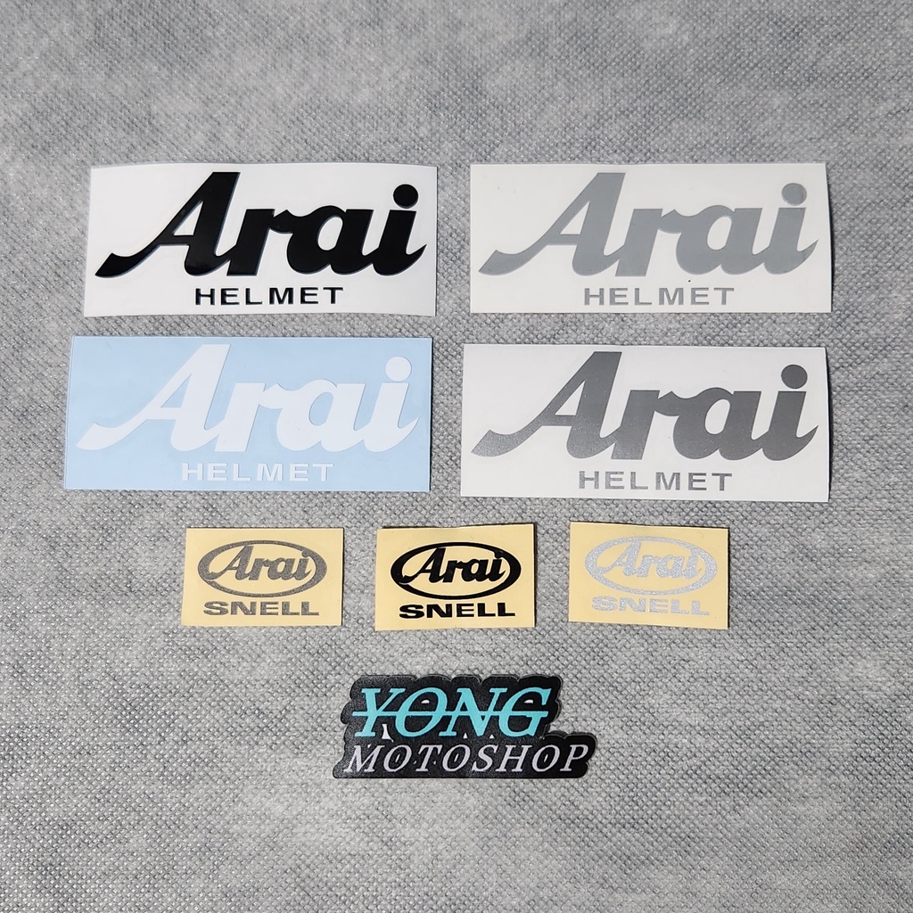 Sticker SET ARAI HELMET POLOS Cutting Sticker