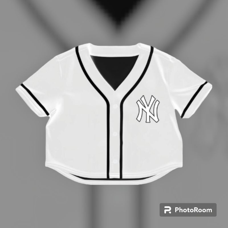 Jersey baseball crop top/CROP TOP JERSEY BASEBALL