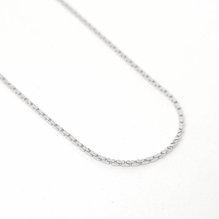 ✨Sale Kalung Italy Xenia Terang Jaya Emas Putih 750/17K 4.15Gr Terbaru