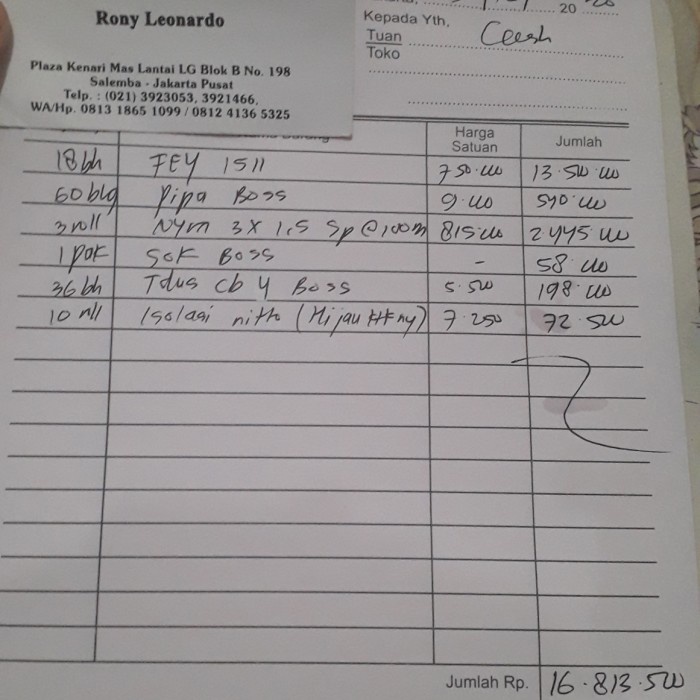 

✨Ready Nota Bp Ramdhani Terbaru