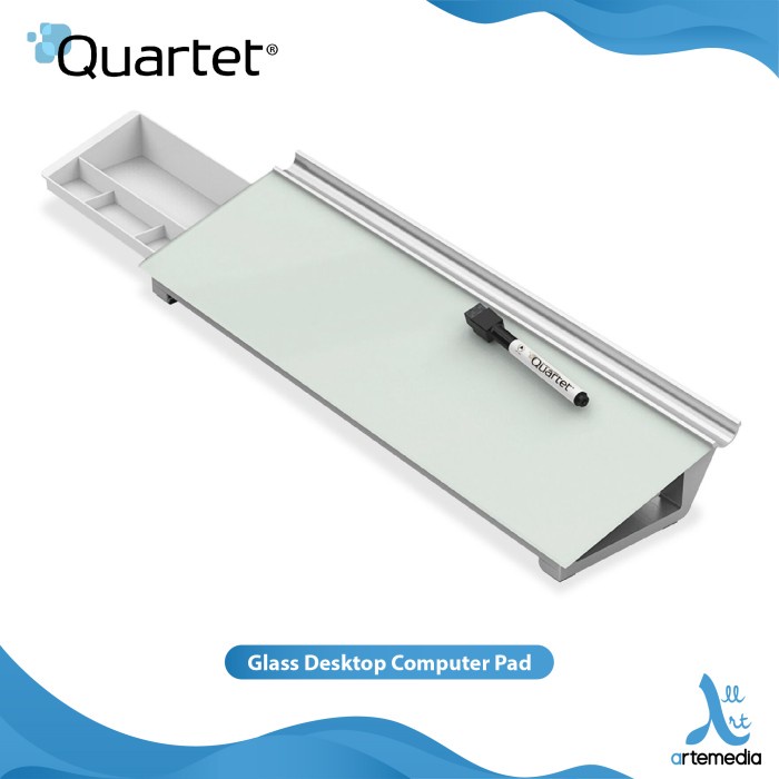 

✨Sale Papan Tulis Komputer Quartet 15X45Cm Glass Desktop Computer Pad Terbaru