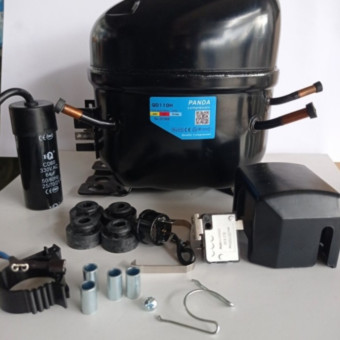 ✨Ready Kompresor Kulkas 1/3 Pk/ Komentar Freezer 1/3Pk Merk Panda Qd110H Terbaru
