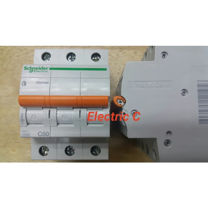 ✨Ori Schneider Electric / Merlin Gerin / Mcb Domae 3Phase 50 Amper Sni 3X50 Terbatas