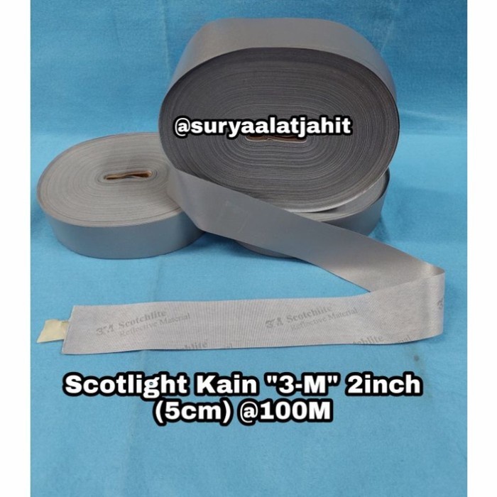 ✨New Ori Scotlight Kain 3M 2In/5Cm Abu 100M Terbaru