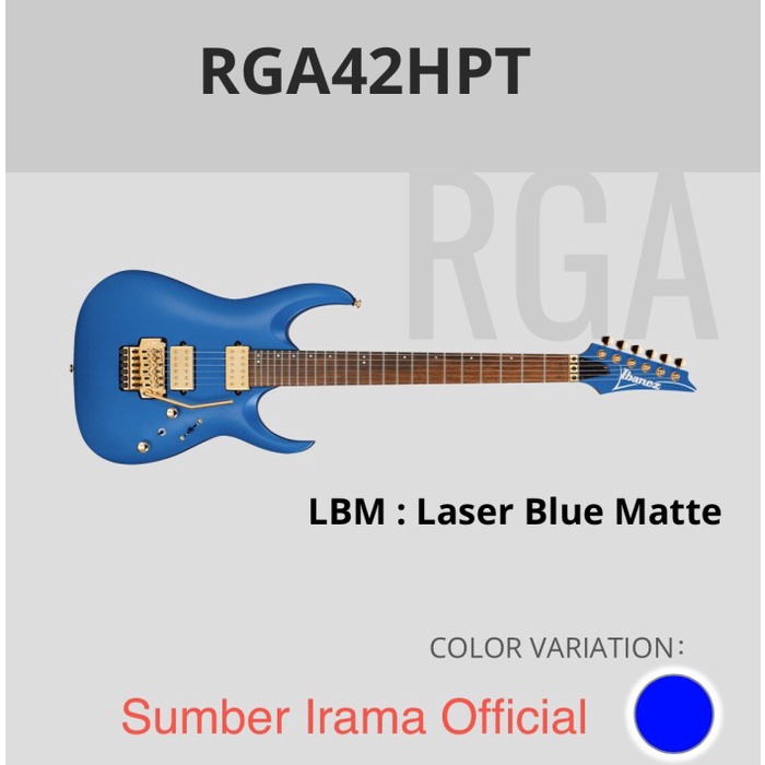 ✨New Ori Gitar Ibanez Rga42 Hpt Blue Indo Berkualitas