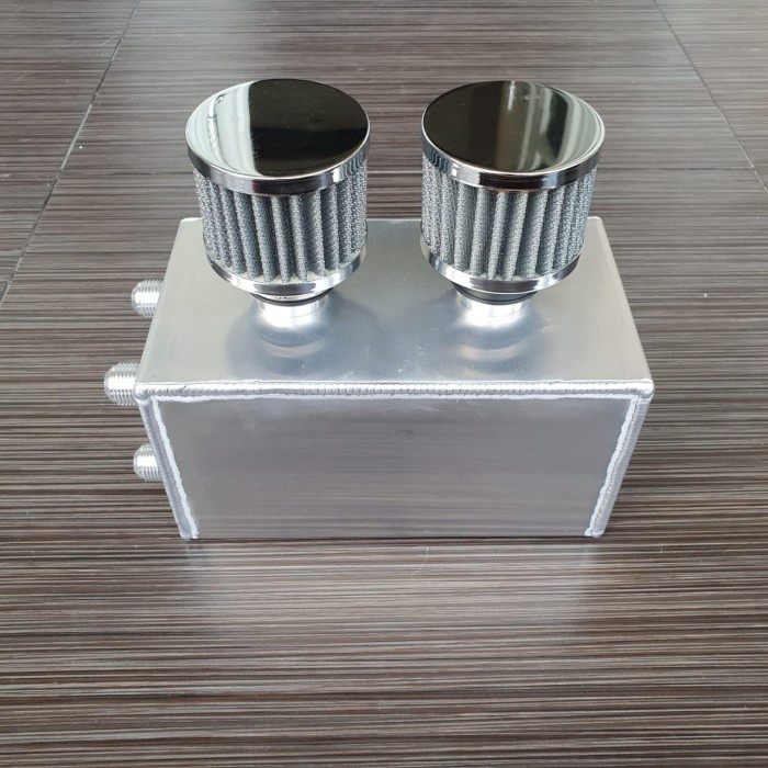 ✨New Oil Catch Tank Breather Can Racing Berkualitas
