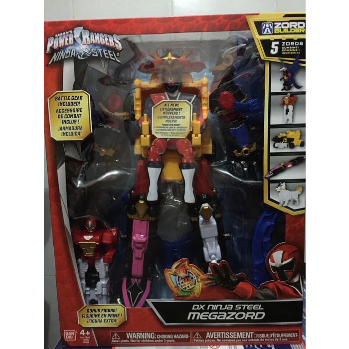 ✨New Power Ranger Sabans Ninja Steel Dx Ninja Steel Megazord Bandai Ori Terbatas