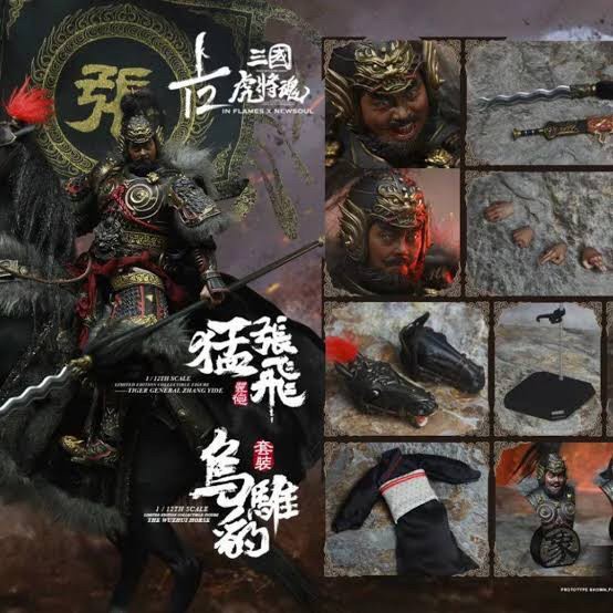 ✨New Zhang Fei With Horse Inflames Toys 1.6 Scale Diskon