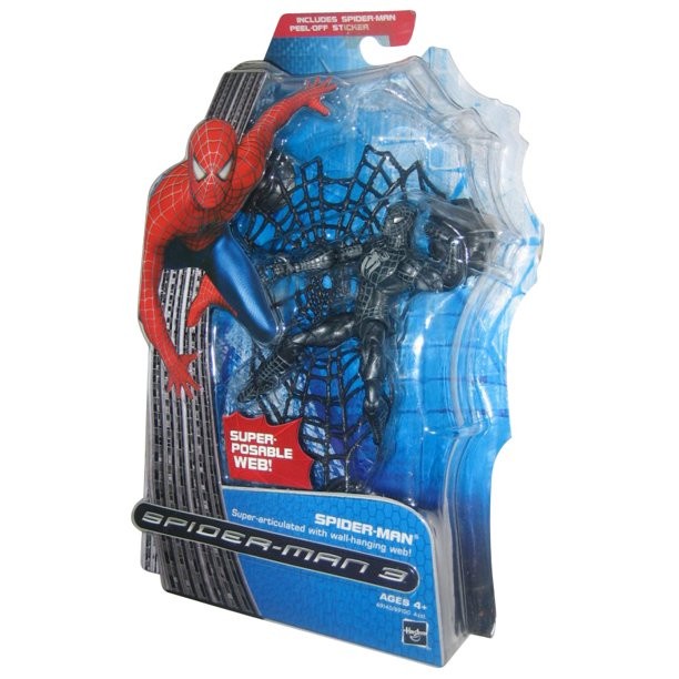 ✨Baru [Hasbro] Spiderman 3 - Symbiote Spiderman Super-Poseable Web Terbaru